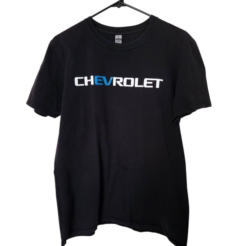 Gildan Soft Style Mens Chevrolet Graphix Black T-Shirt Size Medium